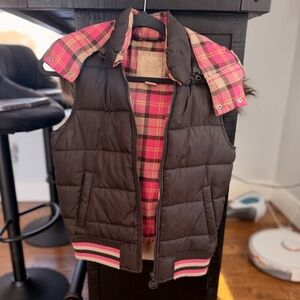 Bershka Puffer Vest with Removable Hood